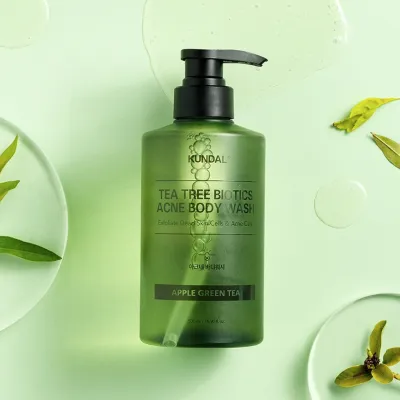 KUNDAL Tea Tree Biotics Acne Body Wash Apple Green Tea 500ml	